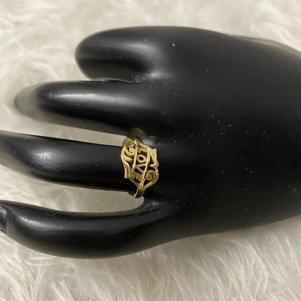 14K Solid Gold Love (Proposal) (Self Love Reminder) Ring